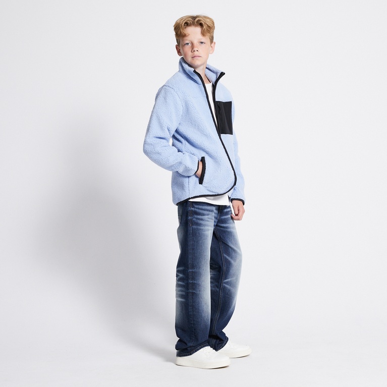 Pile jacket "Edor Star" Ocean Blue